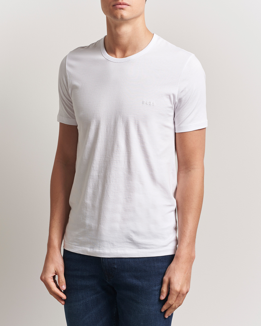 Mies | T-paidat | BOSS BLACK | 3-Pack Crew Neck T-Shirt White
