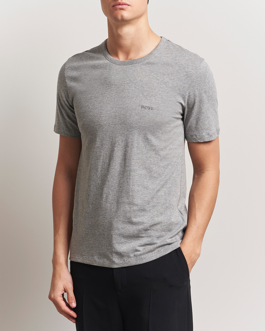 Mies | T-paidat | BOSS BLACK | 3-Pack Crew Neck T-Shirt White/Grey/Black