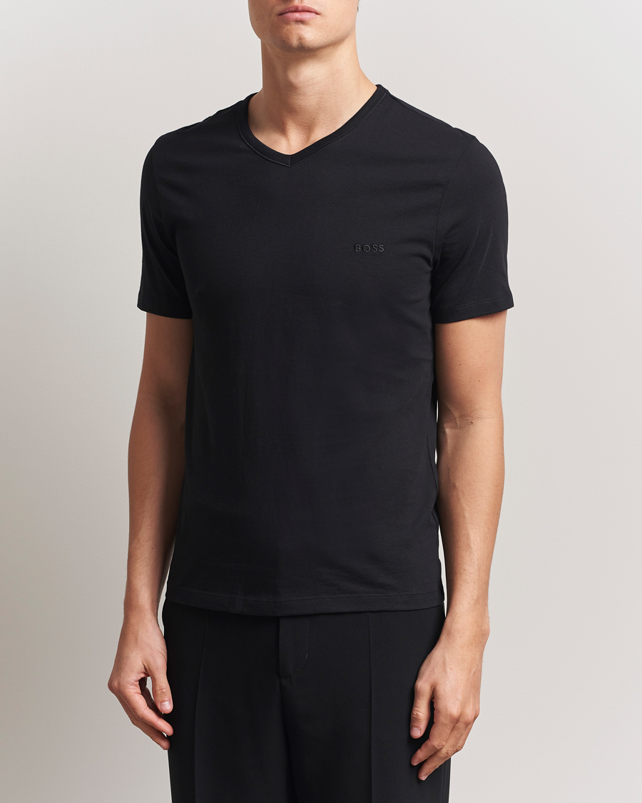 Mies | T-paidat | BOSS BLACK | 3-Pack V-Neck T-Shirt Black