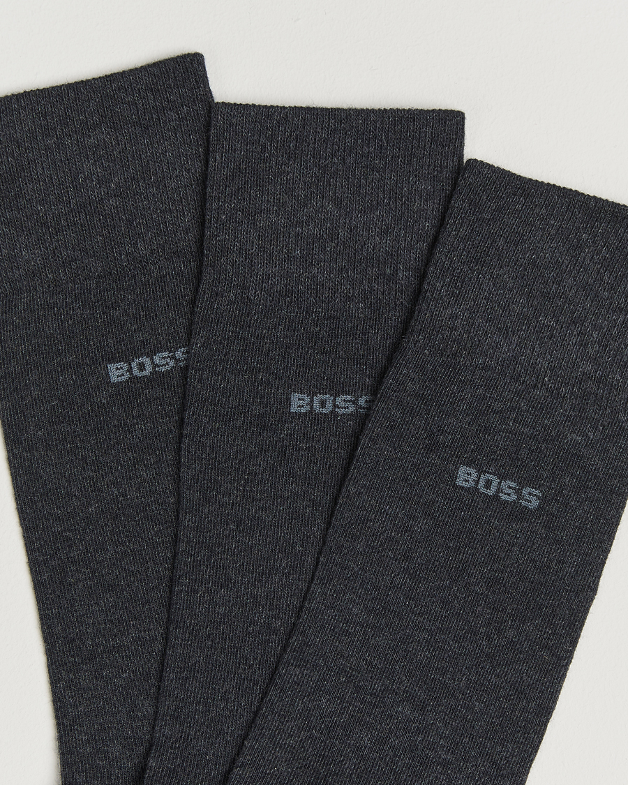 Mies | Alusvaatteet | BOSS BLACK | 3-Pack RS Uni Socks Charcoal