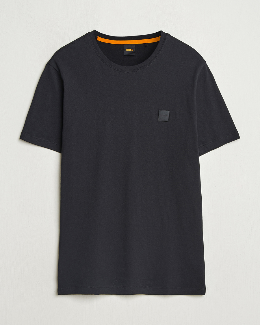 Mies | T-paidat | BOSS ORANGE | Tales Logo Crew Neck T-Shirt Black