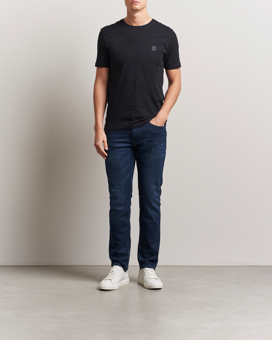 Mies | T-paidat | BOSS ORANGE | Tales Logo Crew Neck T-Shirt Black