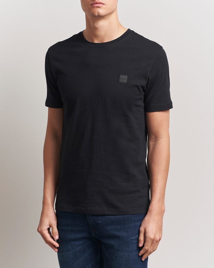Mies | T-paidat | BOSS ORANGE | Tales Logo Crew Neck T-Shirt Black