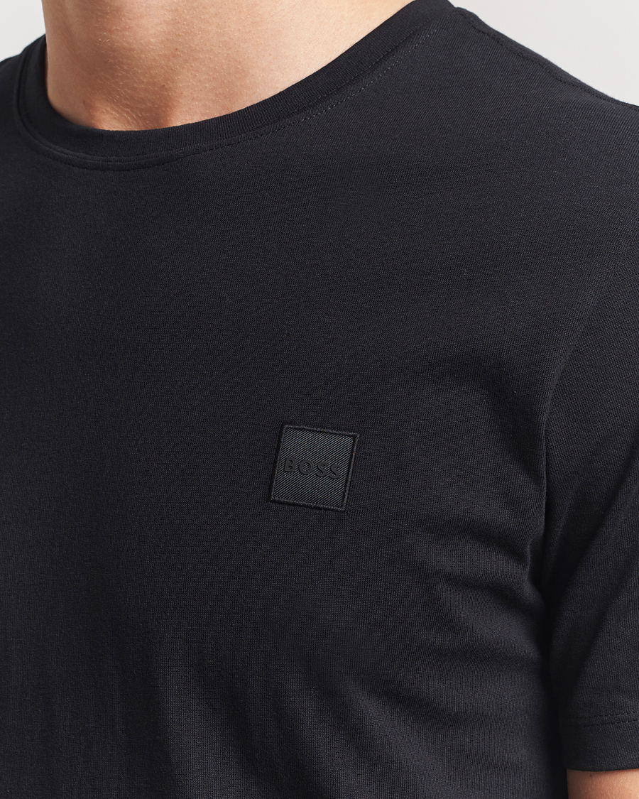 Mies | T-paidat | BOSS ORANGE | Tales Logo Crew Neck T-Shirt Black