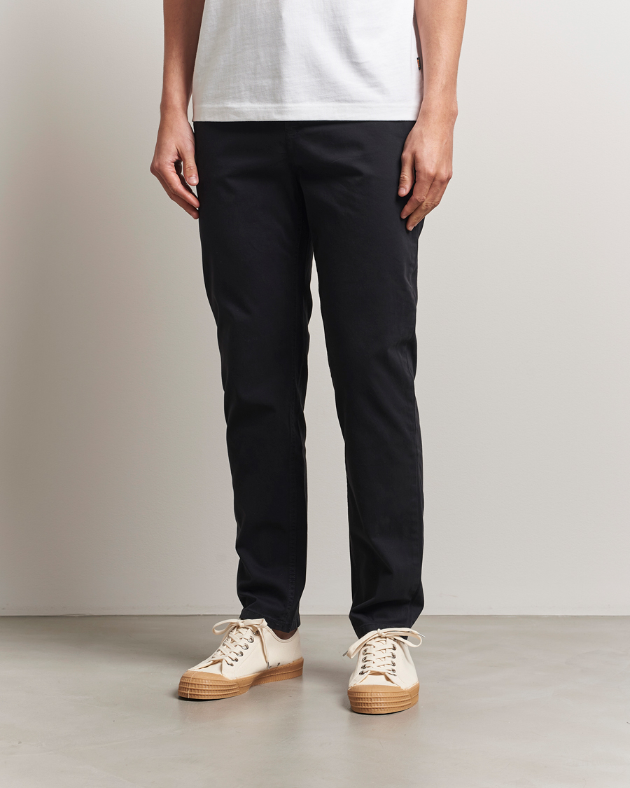 Mies | Housut | BOSS ORANGE | Tapered Fit Cotton Chinos Black