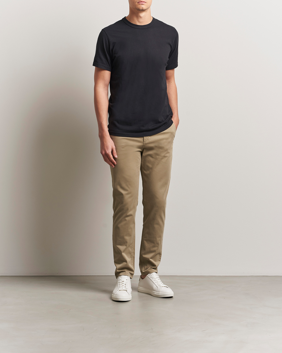 Mies | Housut | BOSS ORANGE | Tapered Fit Cotton Chinos Beige