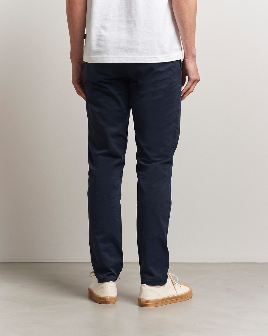 Mies | Housut | BOSS ORANGE | Tapered Fit Cotton Chinos Dark Blue