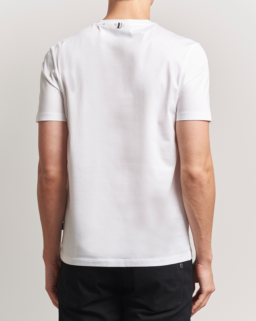 Mies | T-paidat | BOSS BLACK | Tessler Mercerized Crew Neck T-Shirt White