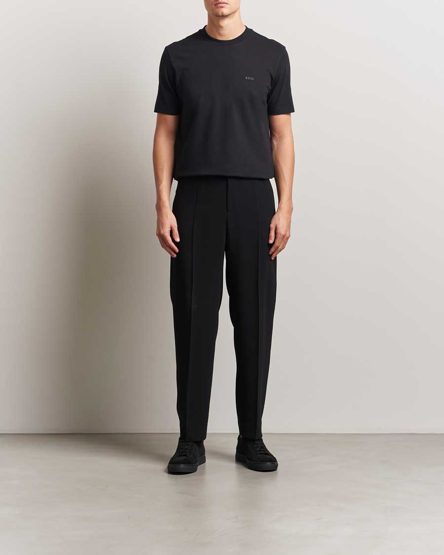 Mies | T-paidat | BOSS BLACK | Thompson Crew Neck T-Shirt Black