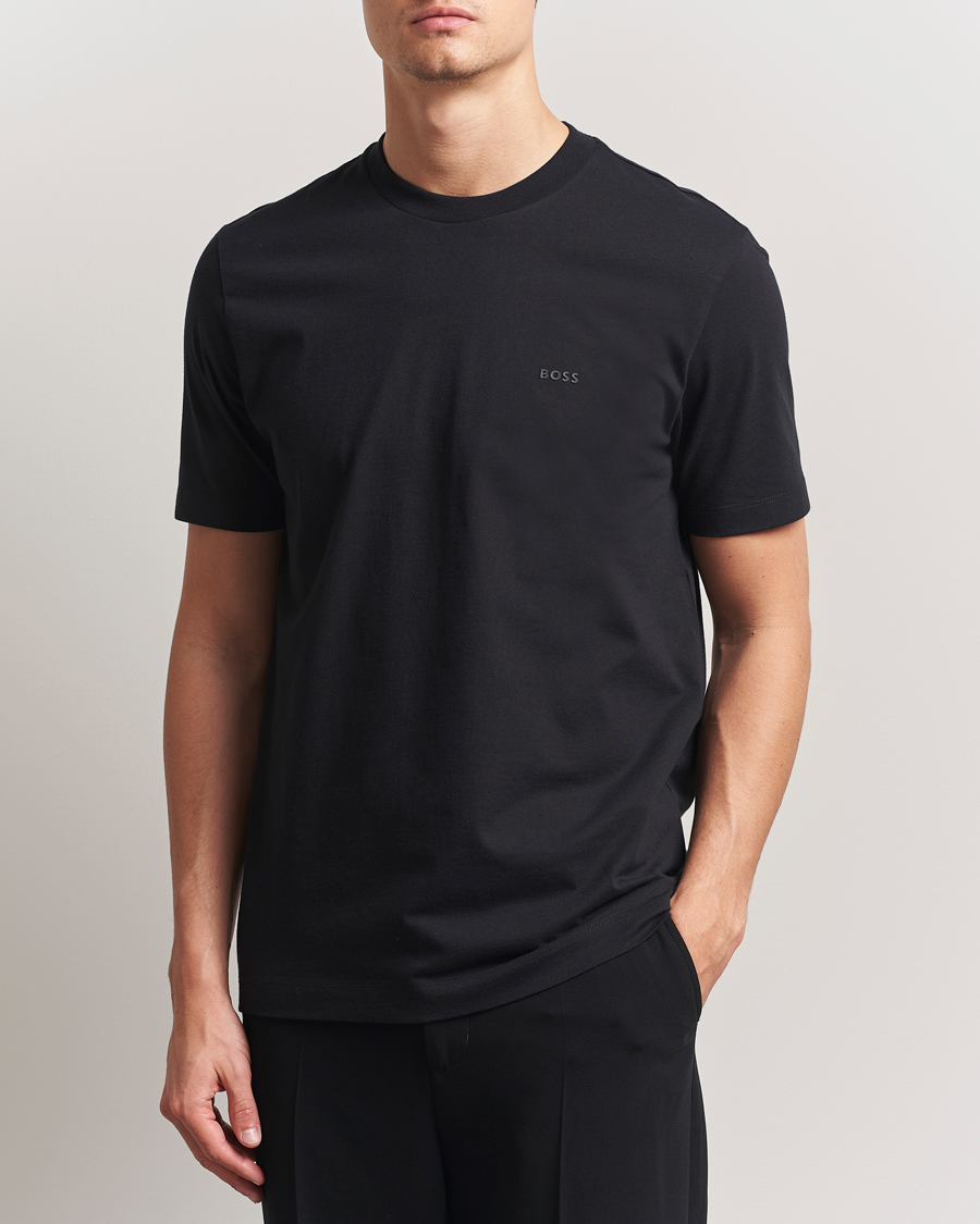 Mies | T-paidat | BOSS BLACK | Thompson Crew Neck T-Shirt Black
