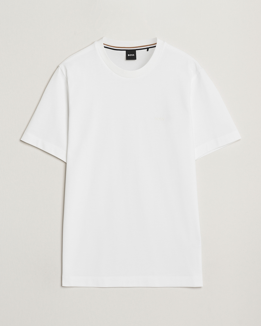 Mies | T-paidat | BOSS BLACK | Thompson Crew Neck T-Shirt White