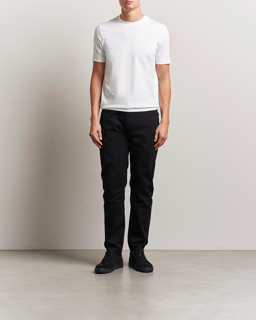 Mies | T-paidat | BOSS BLACK | Thompson Crew Neck T-Shirt White