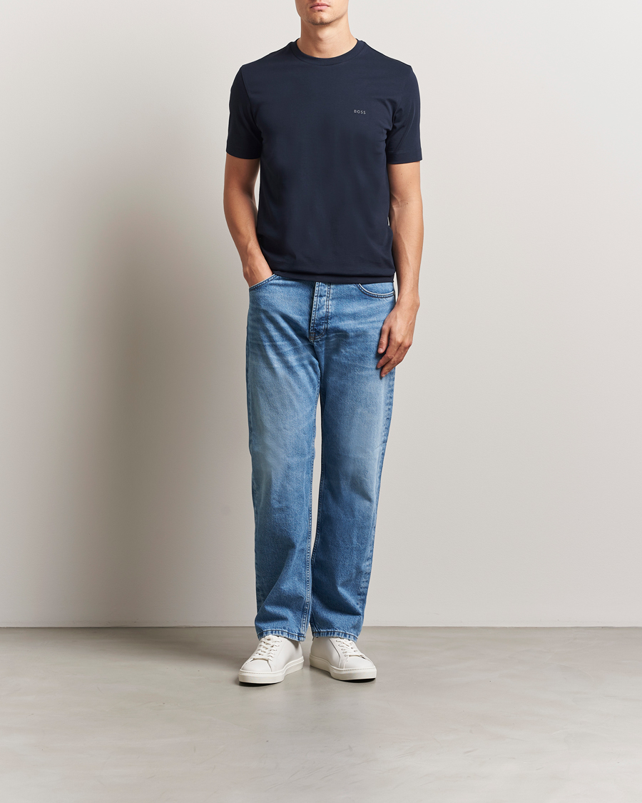 Mies | T-paidat | BOSS BLACK | Thompson Crew Neck T-Shirt Dark Blue