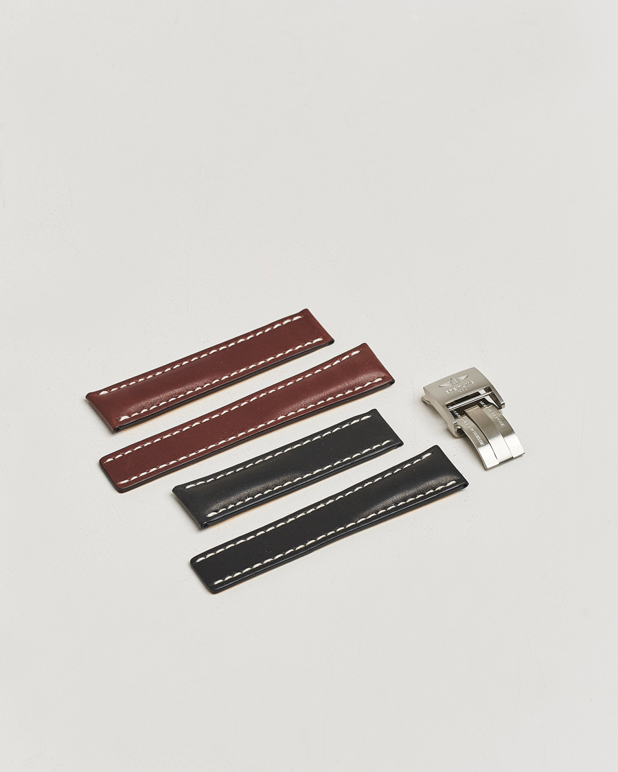 Mies | Pre-owned Tarvikkeet | Breitling Pre-Owned | Breitling Deployment Clasp - 2 Leather 22mm