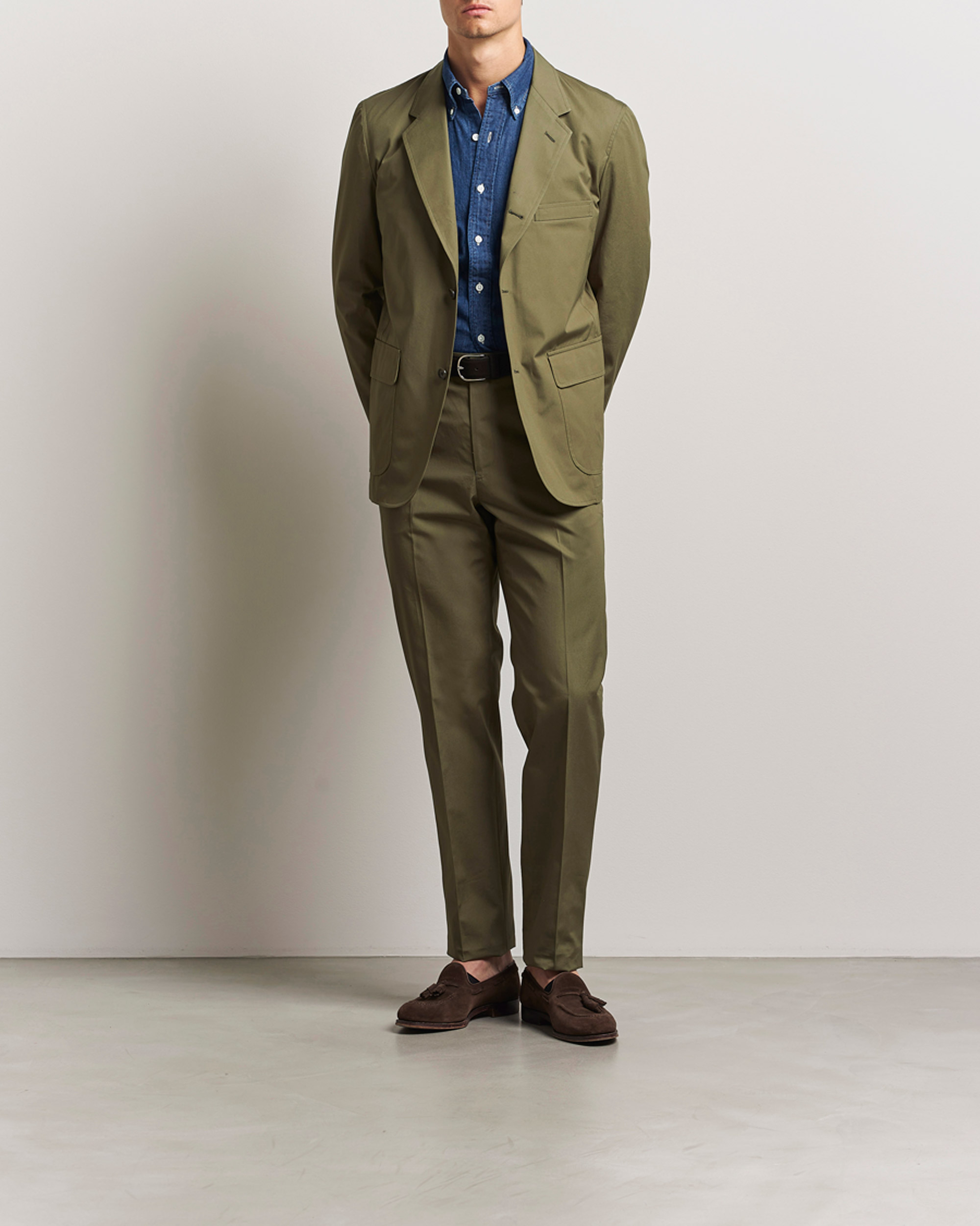 Mies | Pikkutakit | Kamakura Shirts | Cotton Ivy Jacket Olive