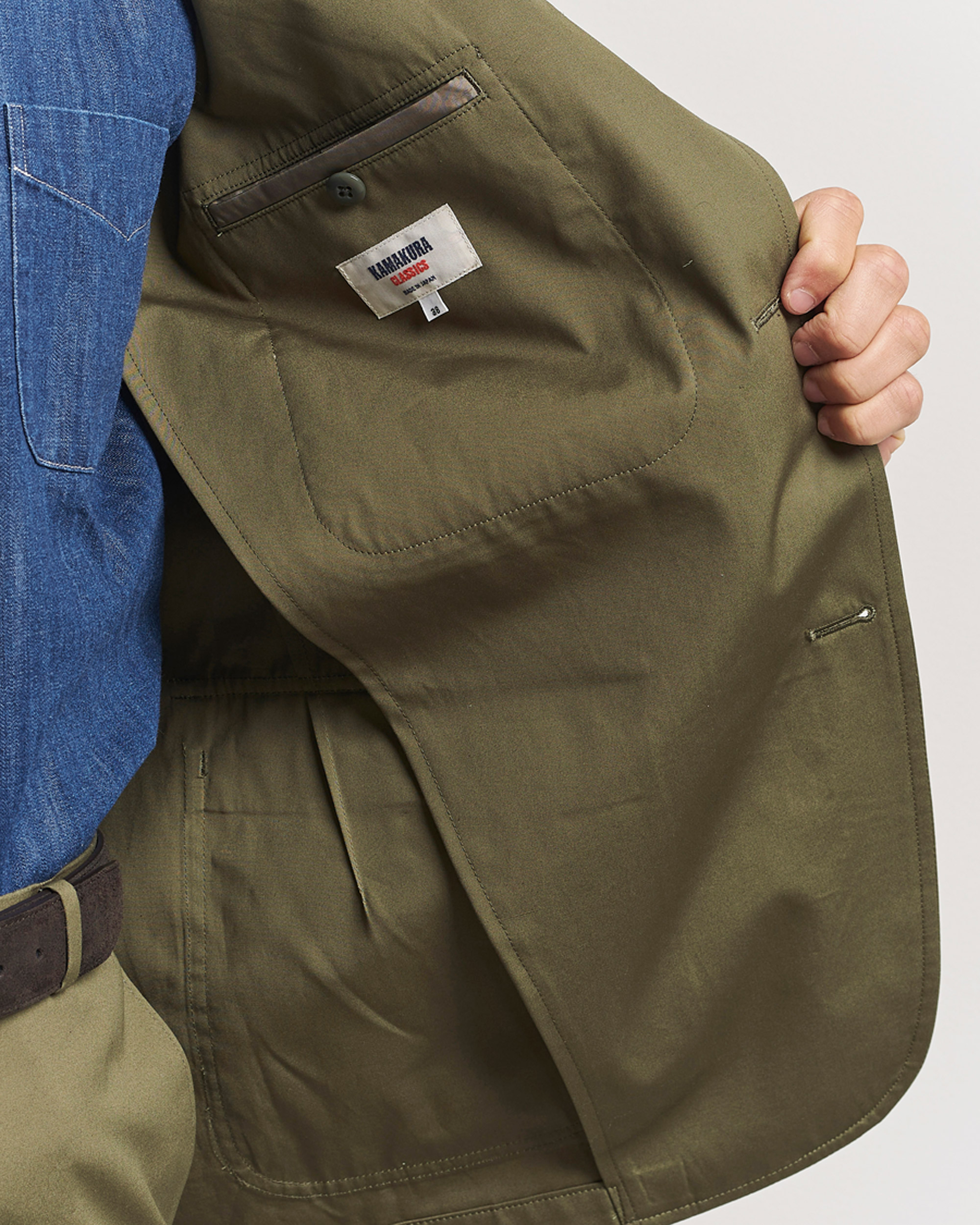 Mies | Pikkutakit | Kamakura Shirts | Cotton Ivy Jacket Olive