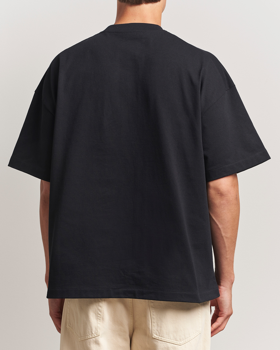 Mies | T-paidat | Jil Sander | Round Collar Tonal Logo T-Shirt Black