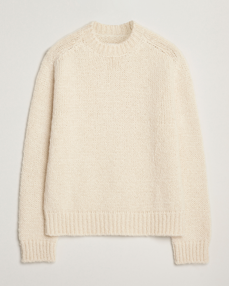 Mies | Puserot | Jil Sander | Mohair Sweater Chalk