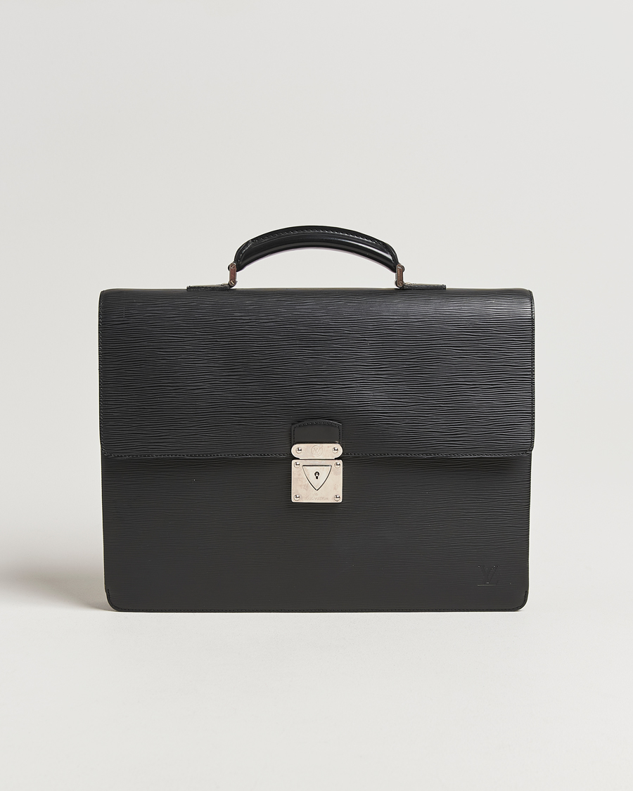 Mies | Louis Vuitton Pre-Owned Robusto Briefcase Black | Louis Vuitton Pre-Owned | Robusto Briefcase Black
