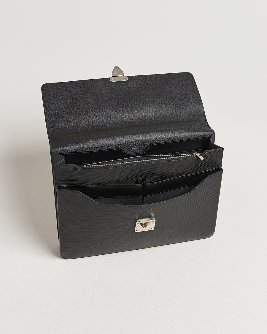 Mies | Louis Vuitton Pre-Owned Robusto Briefcase Black | Louis Vuitton Pre-Owned | Robusto Briefcase Black