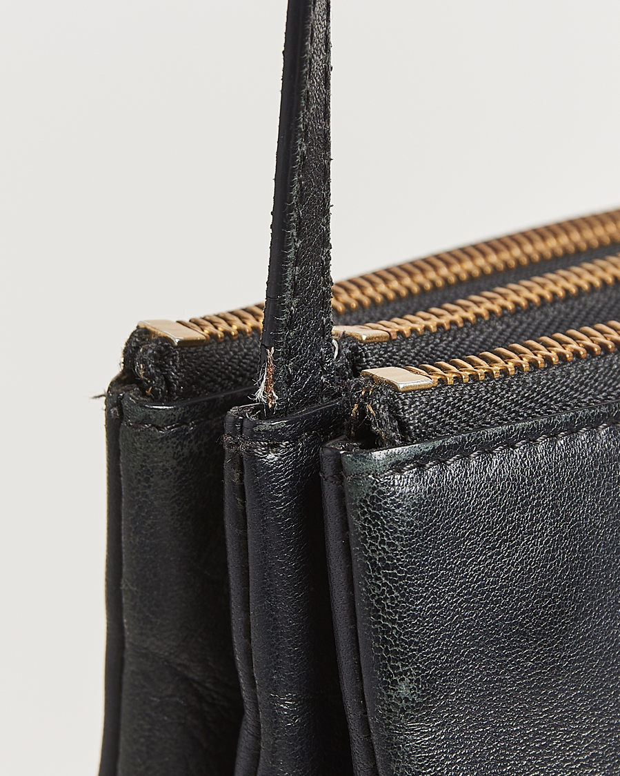 Mies | Celine Pre-Owned Trio Bag Small Leather Black | Celine Pre-Owned | Trio Bag Small Leather Black
