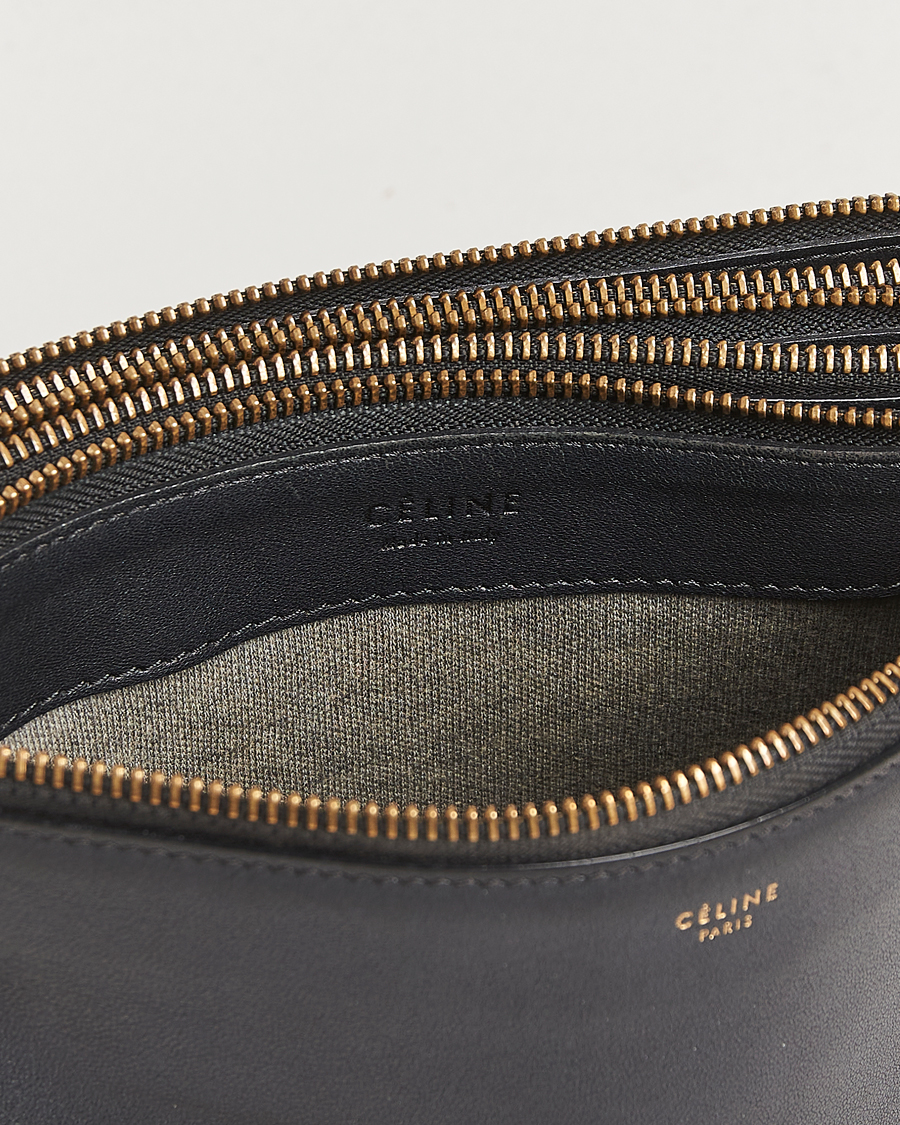 Mies | Celine Pre-Owned Trio Bag Small Leather Black | Celine Pre-Owned | Trio Bag Small Leather Black