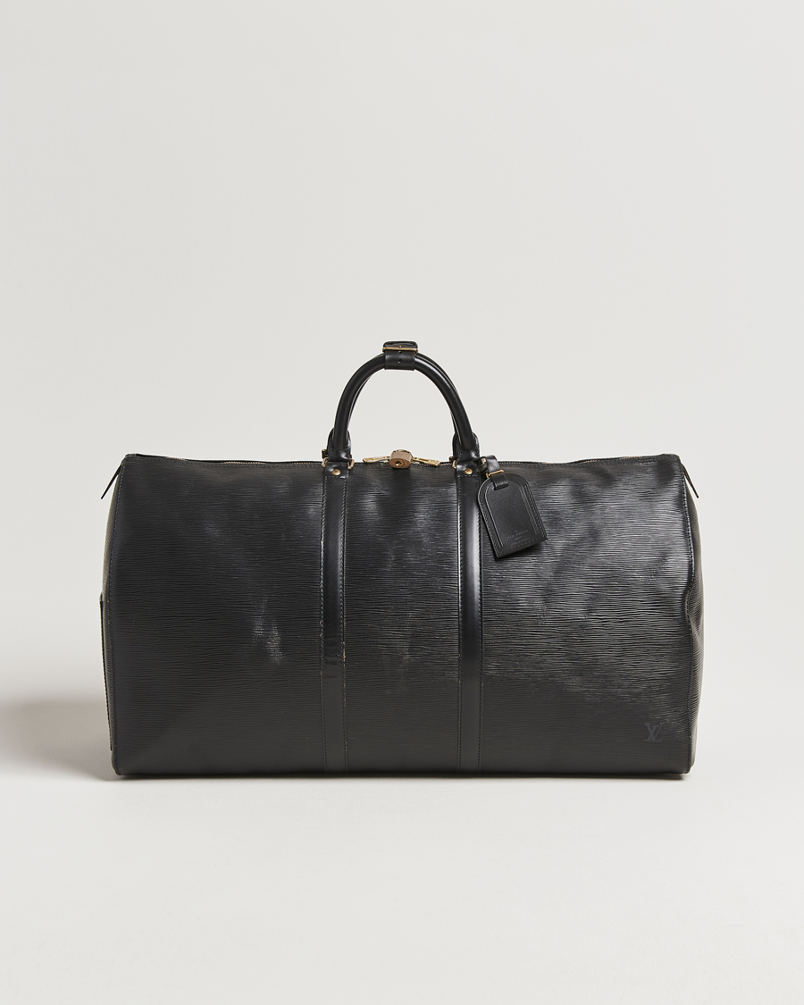 Mies | Louis Vuitton Pre-Owned Keepall 55 Epi Leather Black | Louis Vuitton Pre-Owned | Keepall 55 Epi Leather Black
