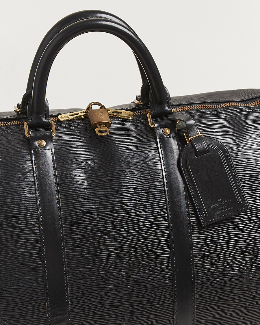 Mies | Louis Vuitton Pre-Owned Keepall 55 Epi Leather Black | Louis Vuitton Pre-Owned | Keepall 55 Epi Leather Black