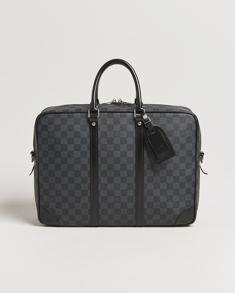 Mies | Louis Vuitton Pre-Owned Porte-Documents Voyage Briefcase Damier Graphite | Louis Vuitton Pre-Owned | Porte-Documents Voyage Briefcase Damier Graphite