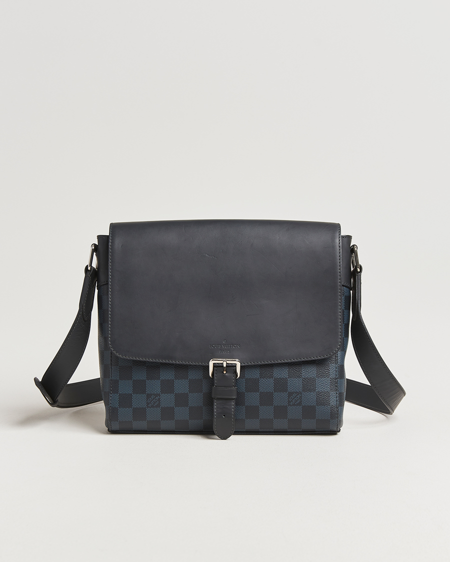 Mies | Pre-Owned & Vintage Bags | Louis Vuitton Pre-Owned | Newport Messenger PM Damier Cobalt