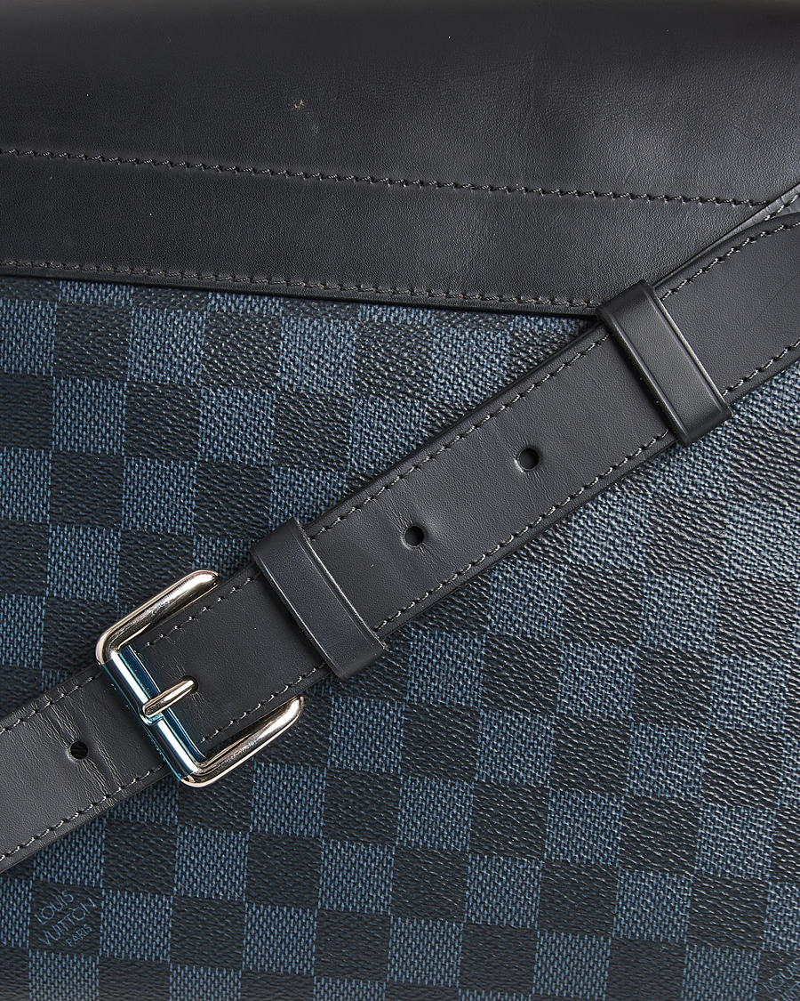 Mies | Pre-Owned & Vintage Bags | Louis Vuitton Pre-Owned | Newport Messenger PM Damier Cobalt