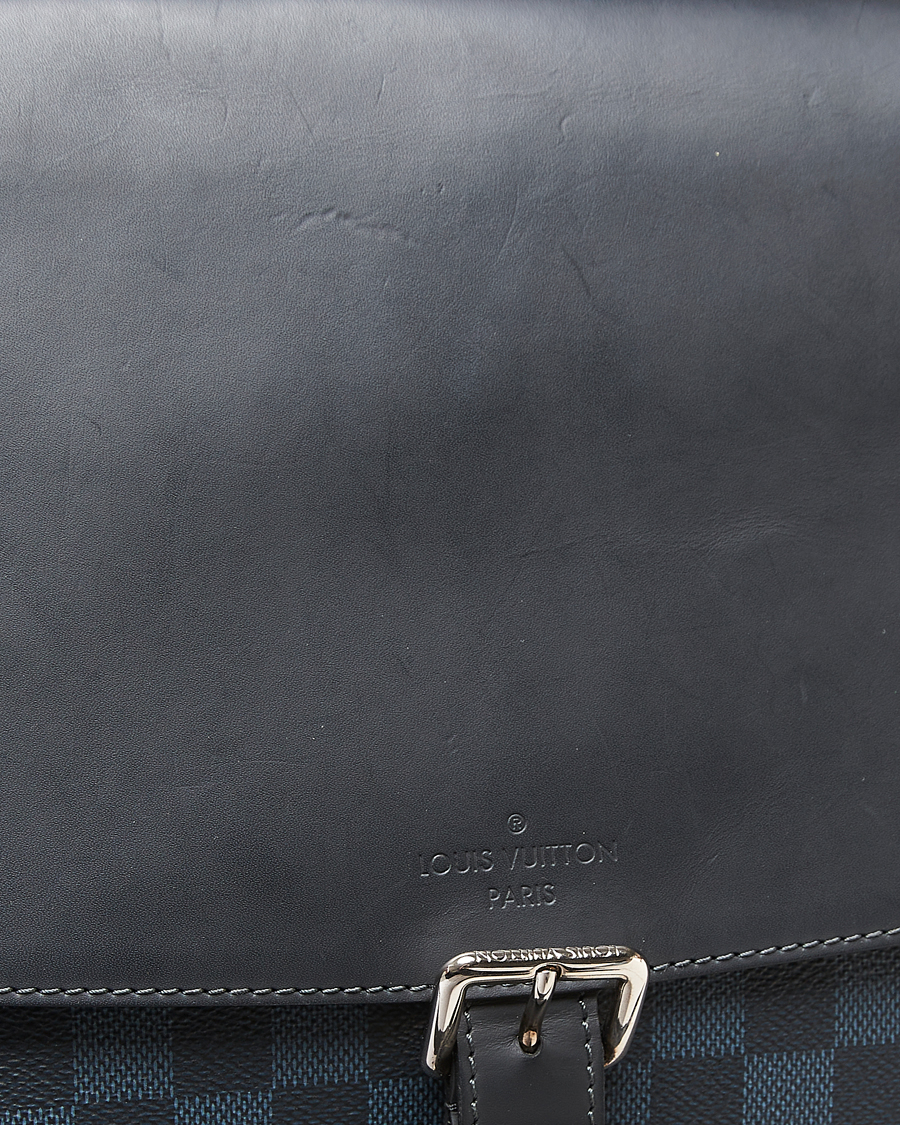Mies | Pre-Owned & Vintage Bags | Louis Vuitton Pre-Owned | Newport Messenger PM Damier Cobalt