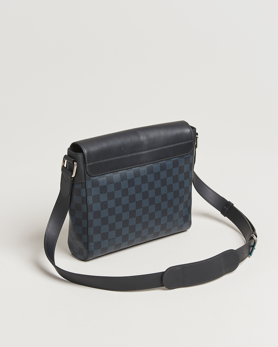 Mies | Pre-Owned & Vintage Bags | Louis Vuitton Pre-Owned | Newport Messenger PM Damier Cobalt