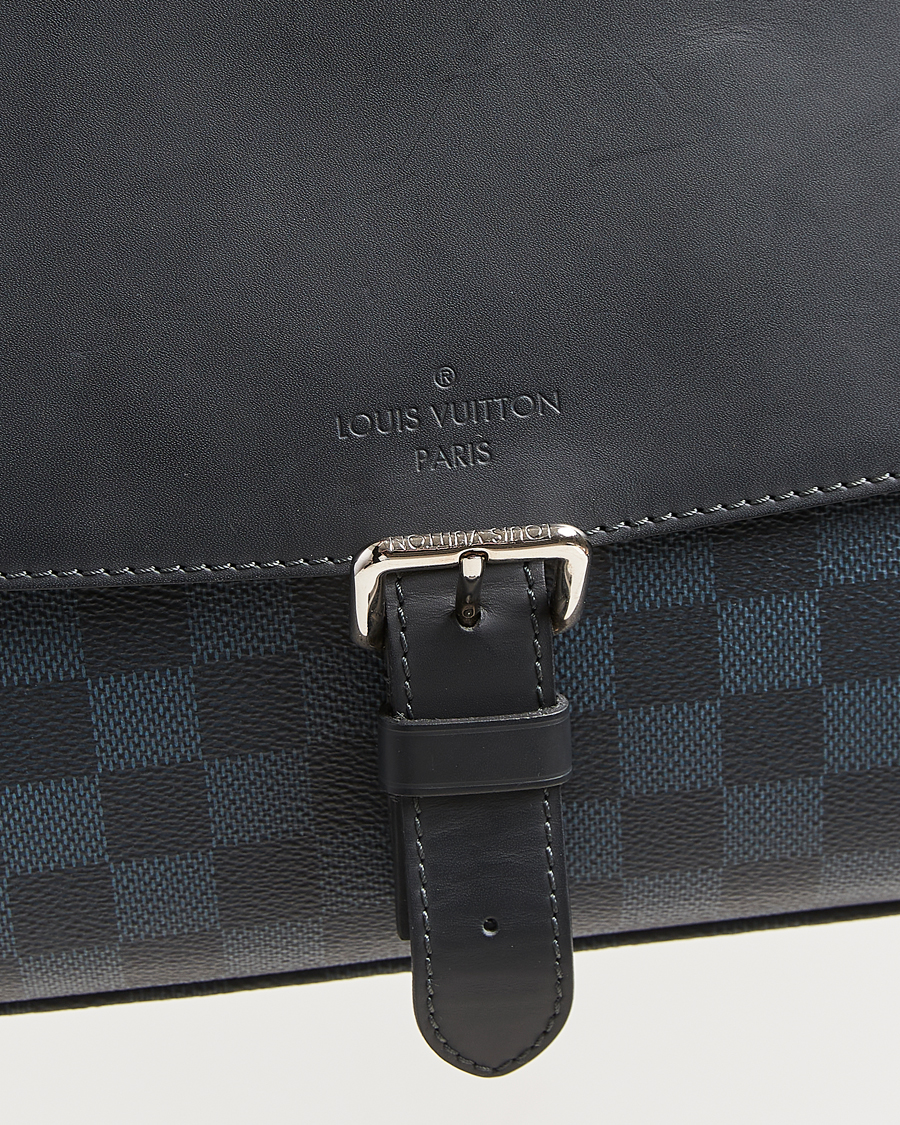 Mies | Pre-Owned & Vintage Bags | Louis Vuitton Pre-Owned | Newport Messenger PM Damier Cobalt