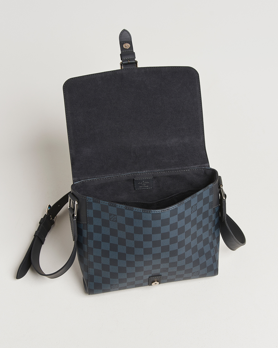Mies | Pre-Owned & Vintage Bags | Louis Vuitton Pre-Owned | Newport Messenger PM Damier Cobalt