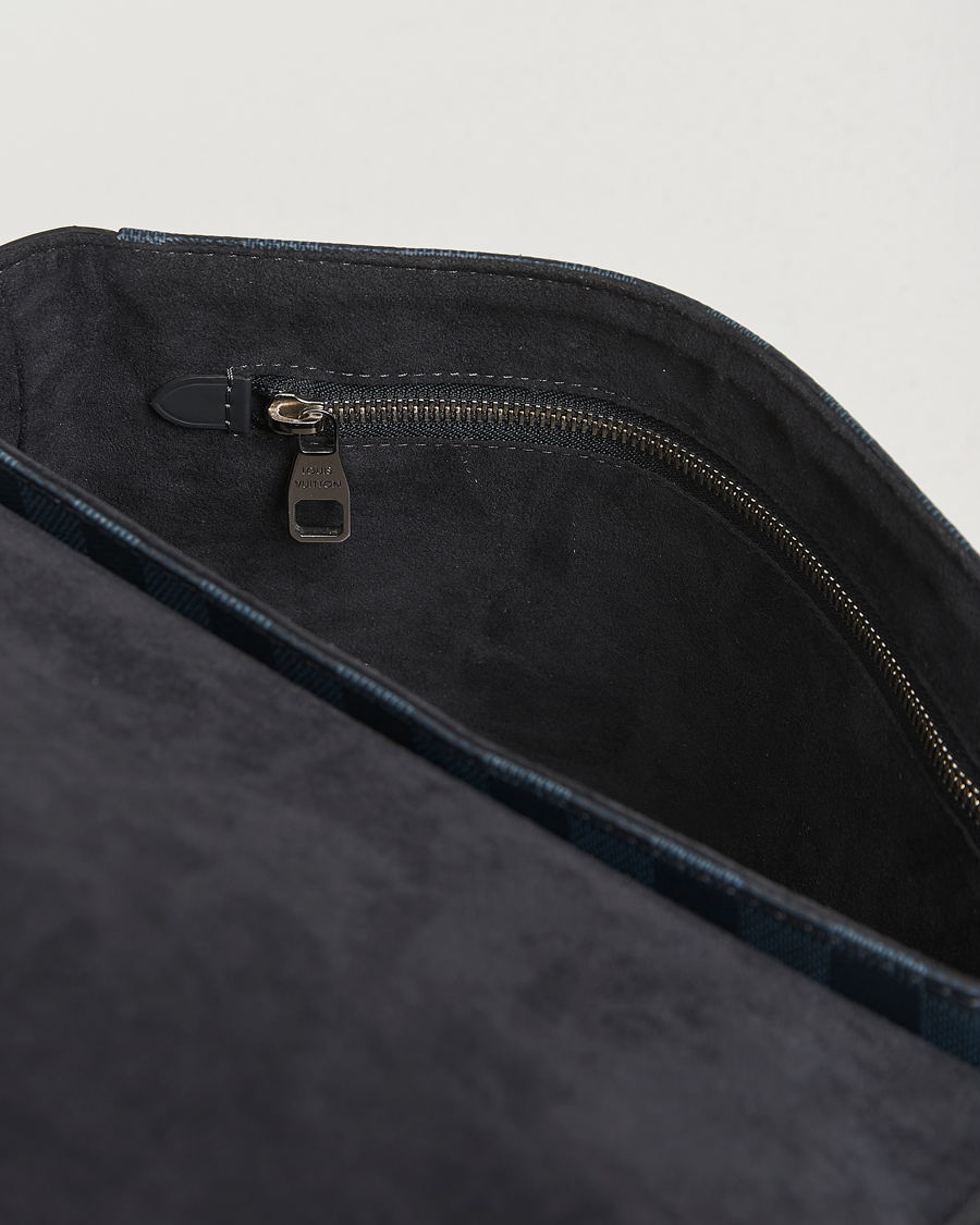 Mies | Pre-Owned & Vintage Bags | Louis Vuitton Pre-Owned | Newport Messenger PM Damier Cobalt