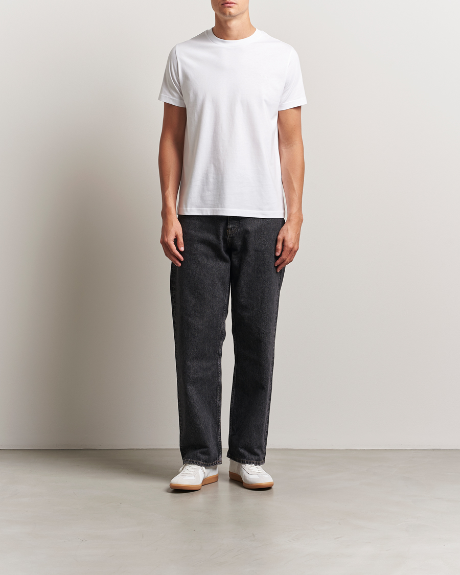 Mies | T-paidat | A.P.C. | Embroidered APC T-Shirt White