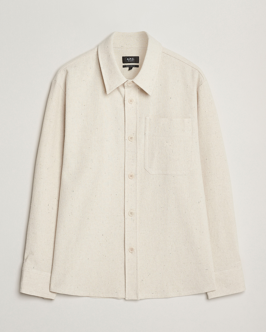 Mies | Kauluspaidat | A.P.C. | Basile Overshirt Ecru
