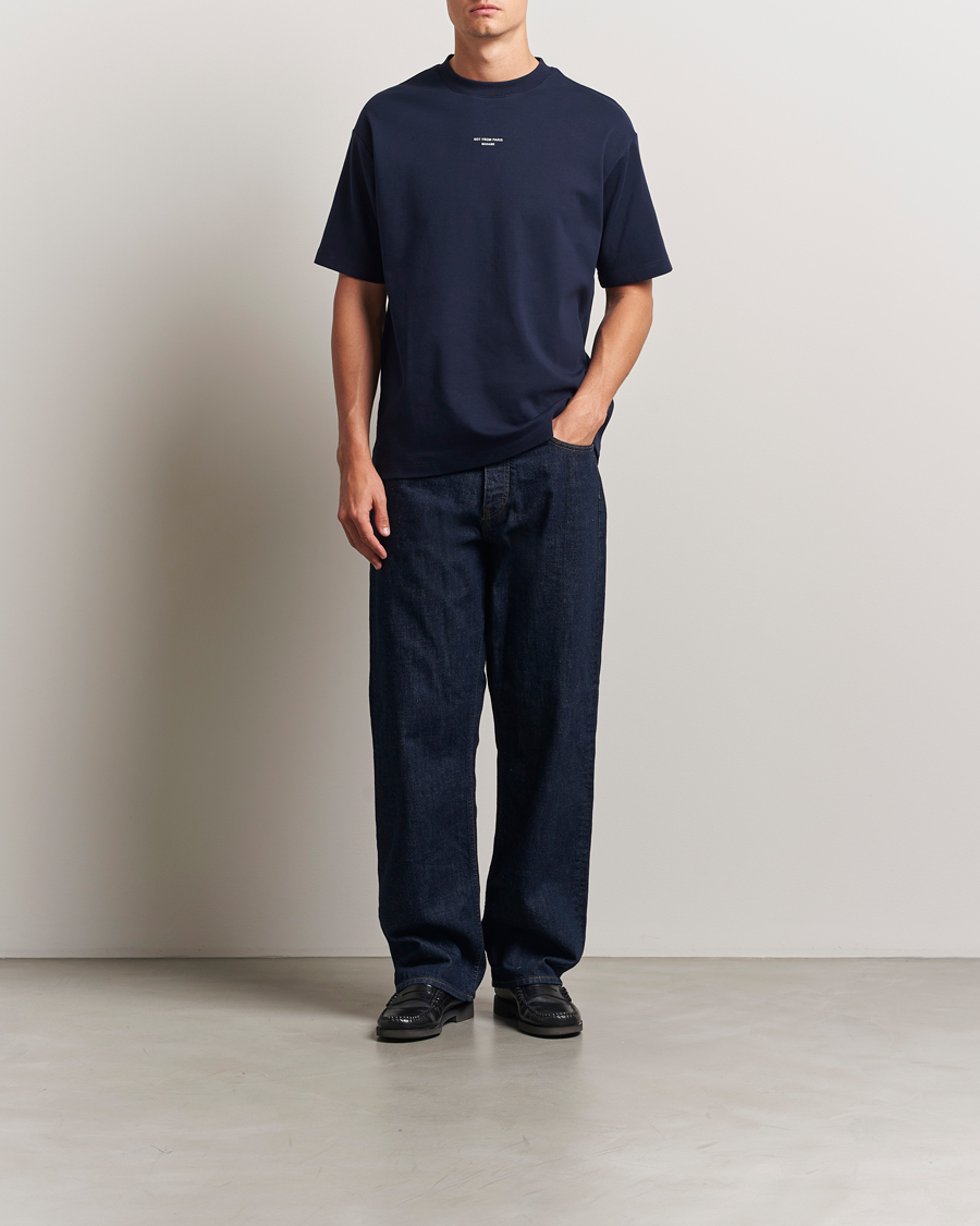 Mies | T-paidat | Drôle de Monsieur | Classic Slogan T-Shirt Navy