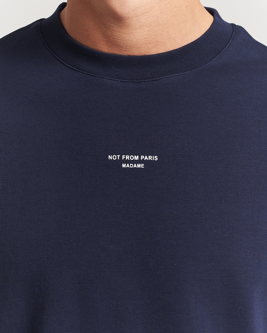 Mies | T-paidat | Drôle de Monsieur | Classic Slogan T-Shirt Navy