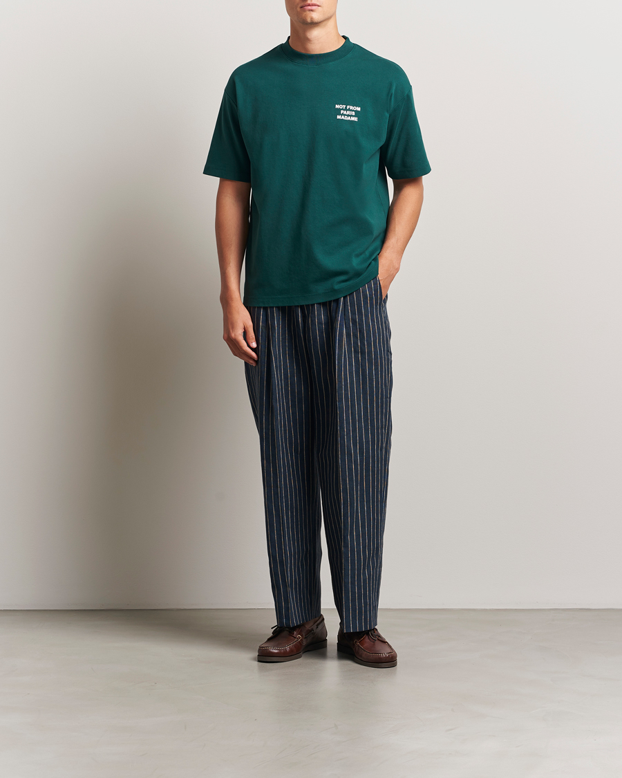 Mies | T-paidat | Drôle de Monsieur | Slogan T-Shirt Dark Green