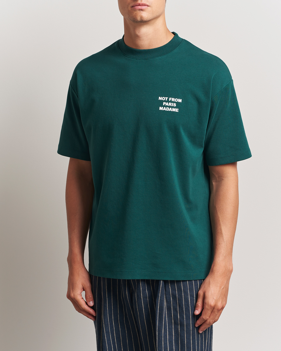 Mies | T-paidat | Drôle de Monsieur | Slogan T-Shirt Dark Green