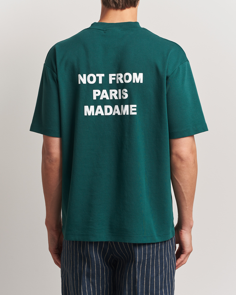 Mies | T-paidat | Drôle de Monsieur | Slogan T-Shirt Dark Green
