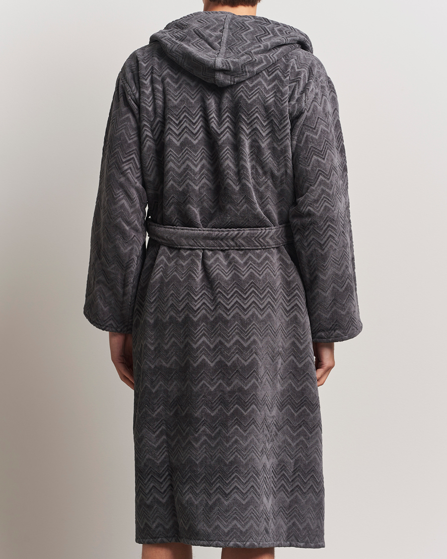 Mies | Missoni Home Chalk Bathrobe Anthracite Grey | Missoni Home | Chalk Bathrobe Anthracite Grey
