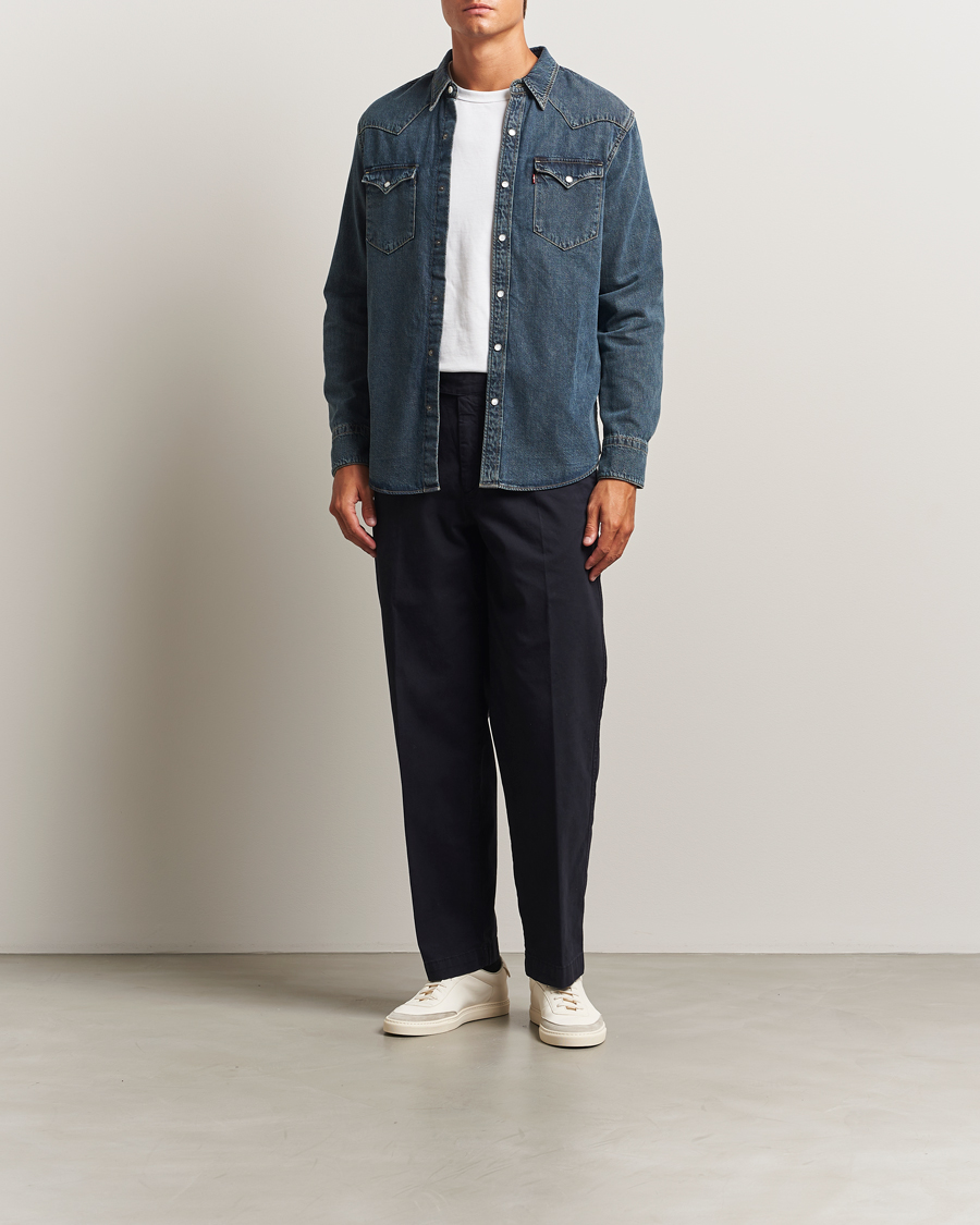 Mies | Kauluspaidat | Levi's | Barstow Western Standard Shirt Dark Blue