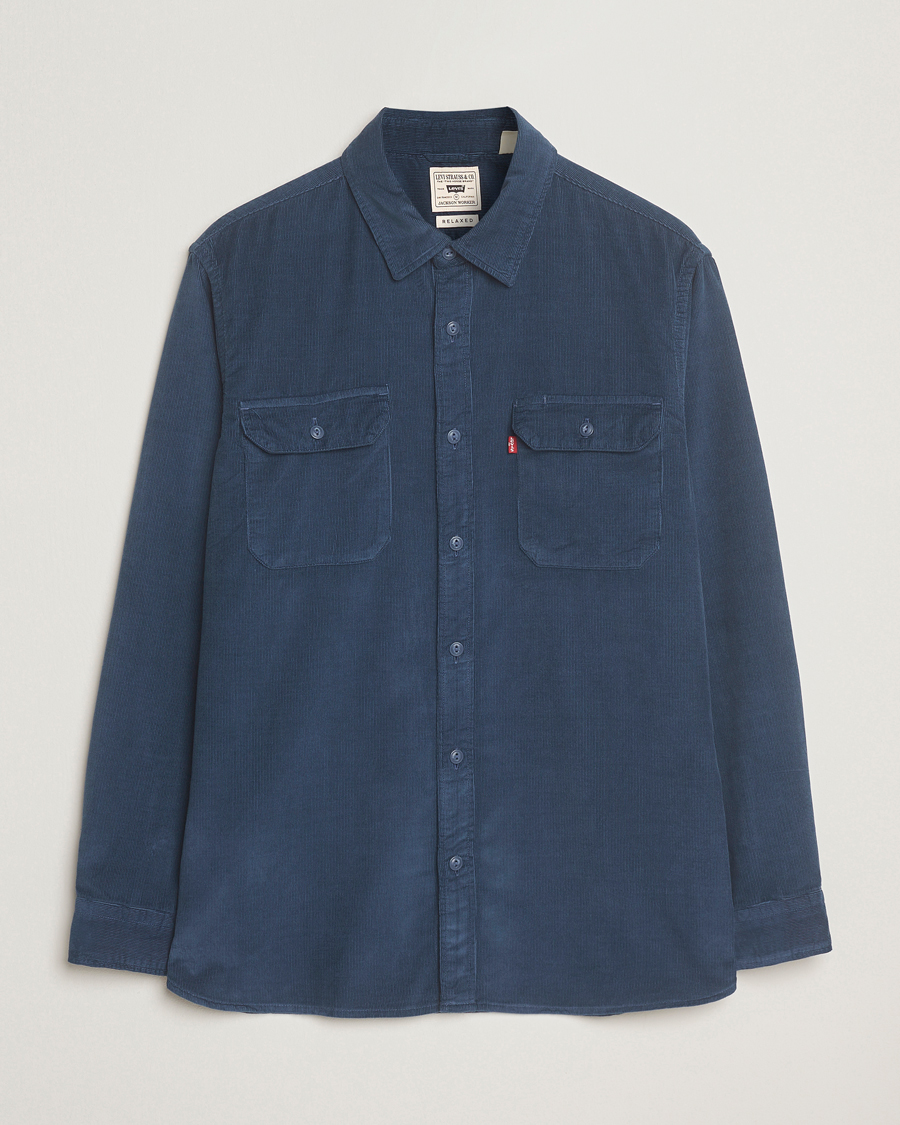Mies | Kauluspaidat | Levi's | Jackson Corduroy Worker Shirt Zodiac Blue
