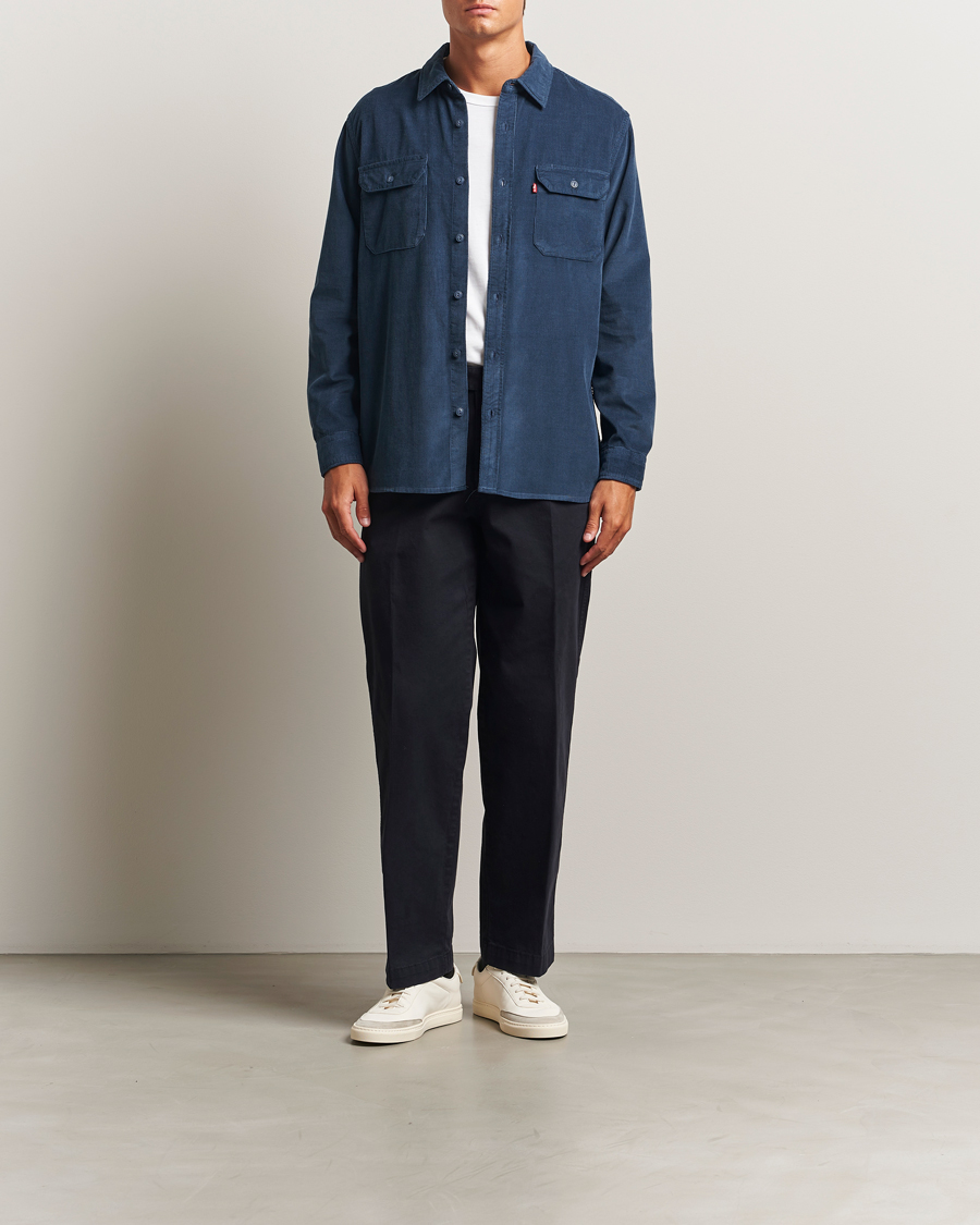 Mies | Kauluspaidat | Levi's | Jackson Corduroy Worker Shirt Zodiac Blue