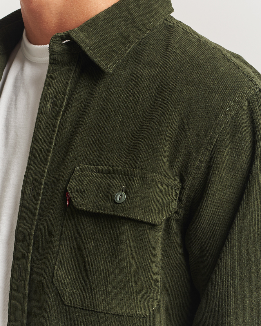 Mies | Kauluspaidat | Levi's | Jackson Corduroy Worker Shirt Dark Green