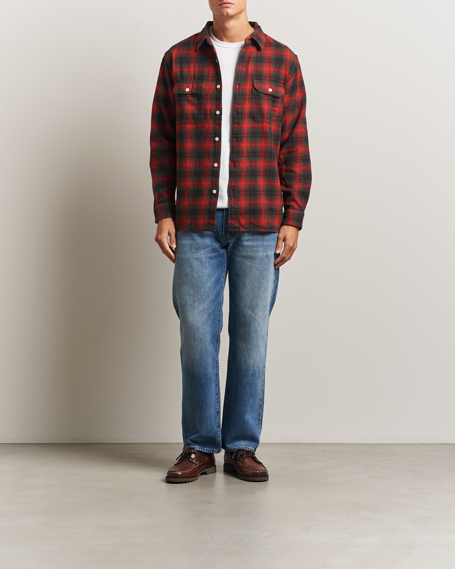 Mies | Kauluspaidat | Levi's | Jackson Worker Shirt Rythmic Red