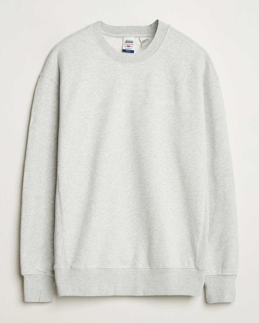 Mies | Puserot | Levi's | Authentic Crew Neck Sweatshirt Light Grey Heather